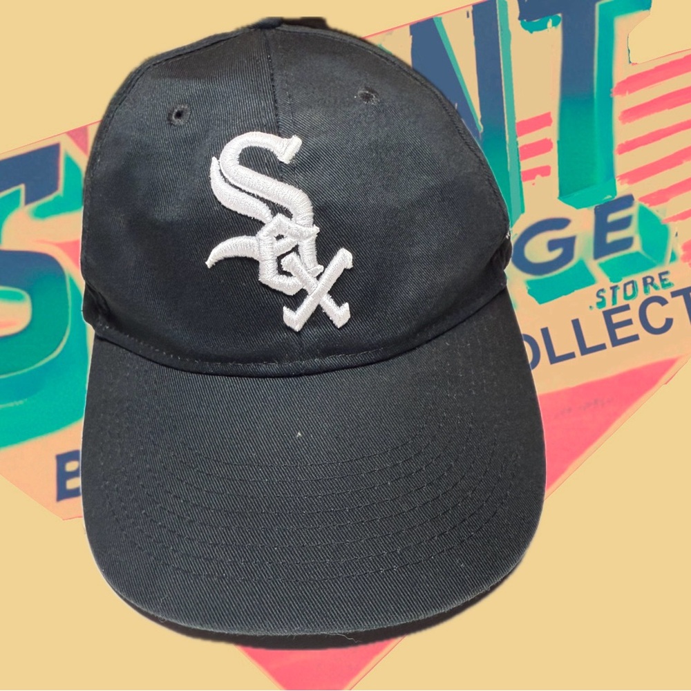 Chicago White Sox Hat Cap Adjustable Strapback Black By OC Sports